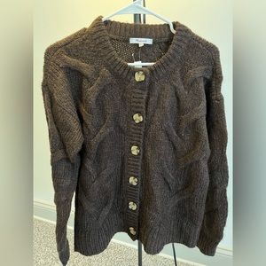 Cable Ashmont Cardigan Sweater by MadeWell